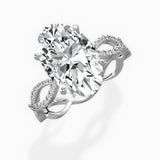 Infinity Band Vintage Style Engagement Ring - The Better Diamonds