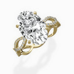 Infinity Band Vintage Style Engagement Ring - The Better Diamonds