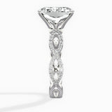 Infinity Band Vintage Style Engagement Ring - The Better Diamonds