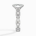 Infinity Band Vintage Style Engagement Ring - The Better Diamonds