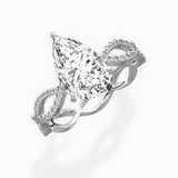 Infinity Band Vintage Style Engagement Ring - The Better Diamonds