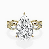 Infinity Band Vintage Style Engagement Ring - The Better Diamonds