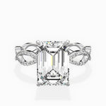 Infinity Band Vintage Style Engagement Ring - The Better Diamonds