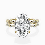 Infinity Band Vintage Style Engagement Ring - The Better Diamonds