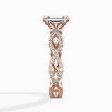 Infinity Band Vintage Style Engagement Ring - The Better Diamonds
