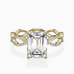 Infinity Band Vintage Style Engagement Ring - The Better Diamonds
