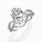 Infinity Band Vintage Style Engagement Ring - The Better Diamonds