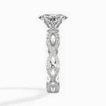 Infinity Band Vintage Style Engagement Ring - The Better Diamonds