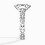 Infinity Band Vintage Style Engagement Ring - The Better Diamonds