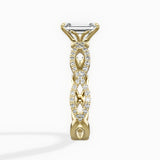 Infinity Band Vintage Style Engagement Ring - The Better Diamonds