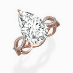 Infinity Band Vintage Style Engagement Ring - The Better Diamonds