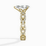 Infinity Band Vintage Style Engagement Ring - The Better Diamonds