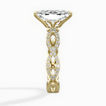 Infinity Band Vintage Style Engagement Ring - The Better Diamonds