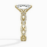 Infinity Band Vintage Style Engagement Ring - The Better Diamonds