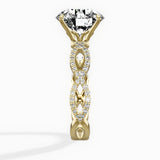 Infinity Band Vintage Style Engagement Ring - The Better Diamonds