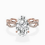 Infinity Band Vintage Style Engagement Ring - The Better Diamonds