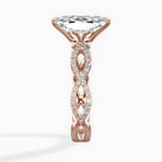 Infinity Band Vintage Style Engagement Ring - The Better Diamonds