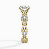 Infinity Band Vintage Style Engagement Ring - The Better Diamonds