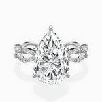 Infinity Band Vintage Style Engagement Ring - The Better Diamonds
