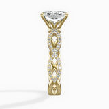 Infinity Band Vintage Style Engagement Ring - The Better Diamonds