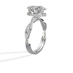 Infinity Hidden Halo 2.01 ct Oval Engagement Ring in White Gold - The Better Diamonds