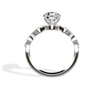 Infinity Solitaire 1.02 ct Round Engagement Ring in White Gold - The Better Diamonds