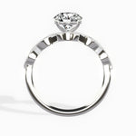 Infinity Solitaire 1.02 ct Round Engagement Ring in White Gold - The Better Diamonds