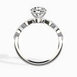 Infinity Solitaire 1.02 ct Round Engagement Ring in White Gold - The Better Diamonds