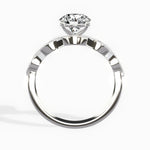 Infinity Solitaire 1.02 ct Round Engagement Ring in White Gold - The Better Diamonds