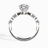 Infinity Solitaire 1.02 ct Round Engagement Ring in White Gold - The Better Diamonds