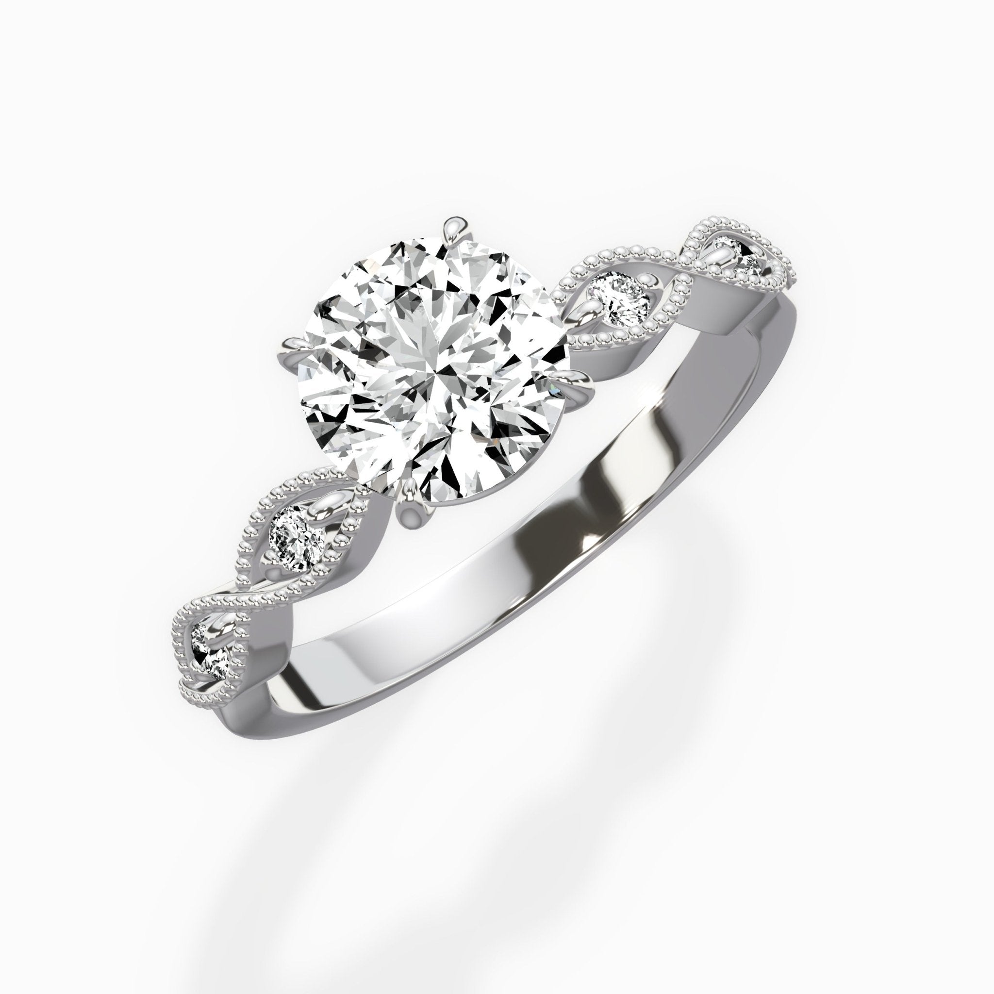 Infinity Solitaire Engagement Ring - The Better Diamonds