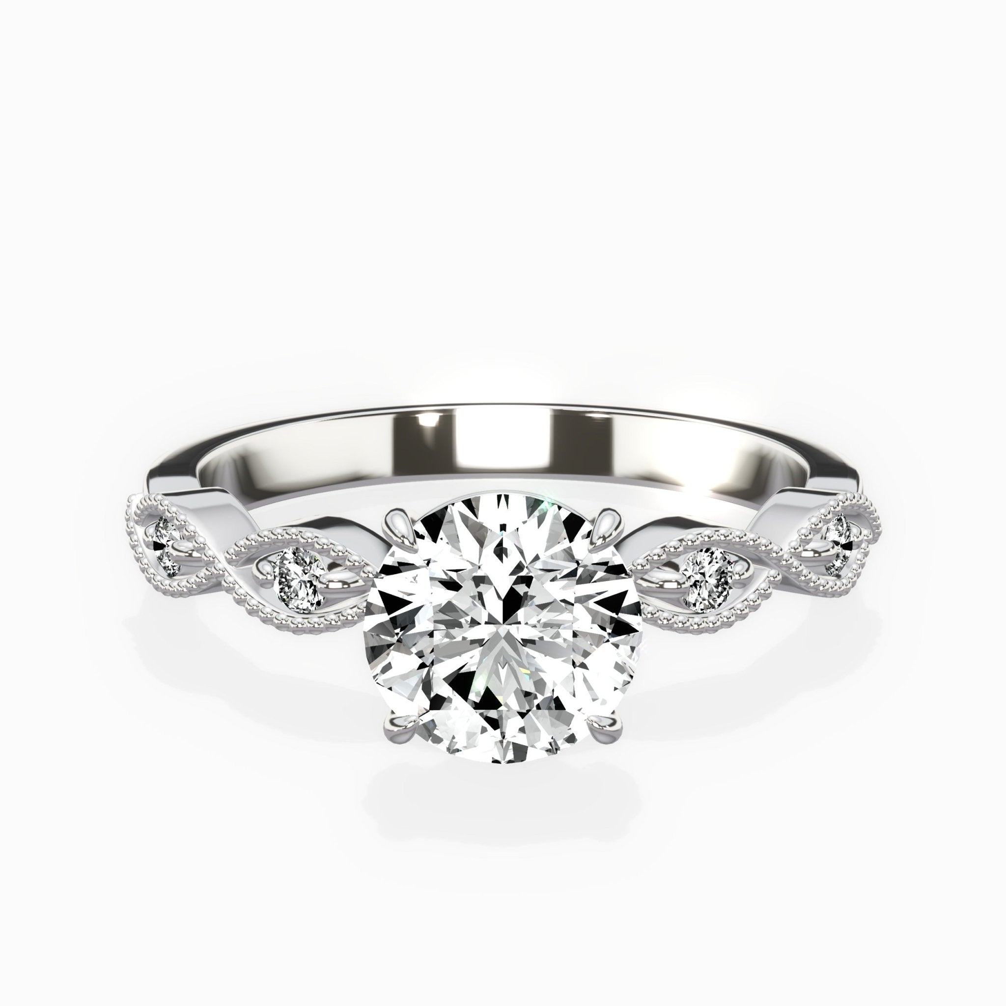 Infinity Solitaire Engagement Ring - The Better Diamonds