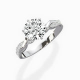 Intertwined Solitaire Engagement Ring - The Better Diamonds