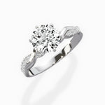 Intertwined Solitaire Engagement Ring - The Better Diamonds