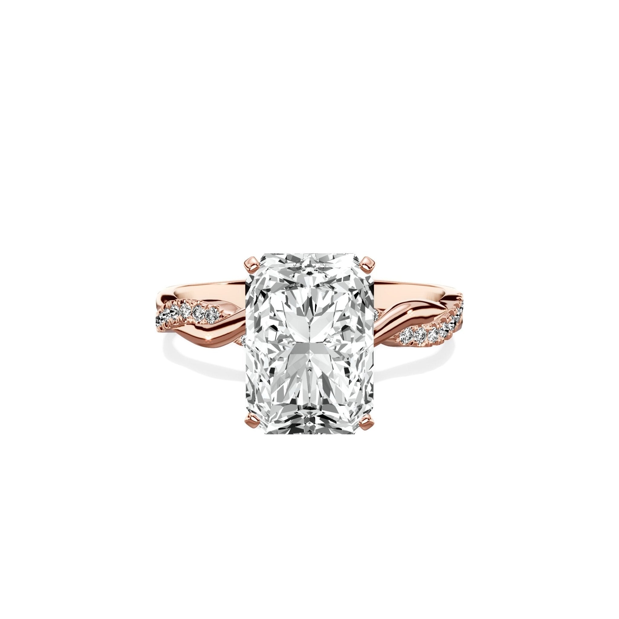 Intertwined Solitaire Engagement Ring - The Better Diamonds