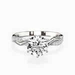 Intertwined Solitaire Engagement Ring - The Better Diamonds