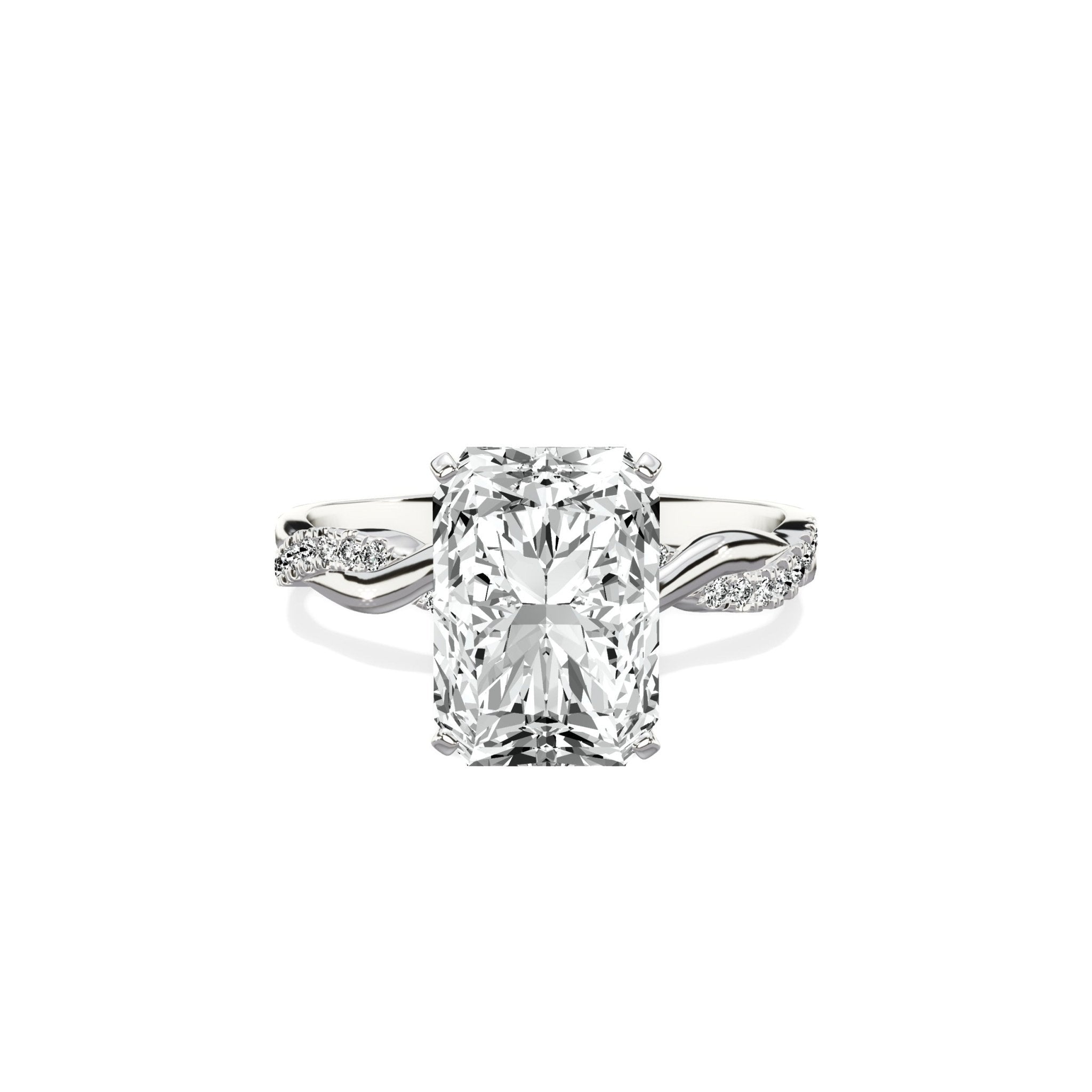 Intertwined Solitaire Engagement Ring - The Better Diamonds