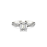 Intertwined Solitaire Engagement Ring - The Better Diamonds