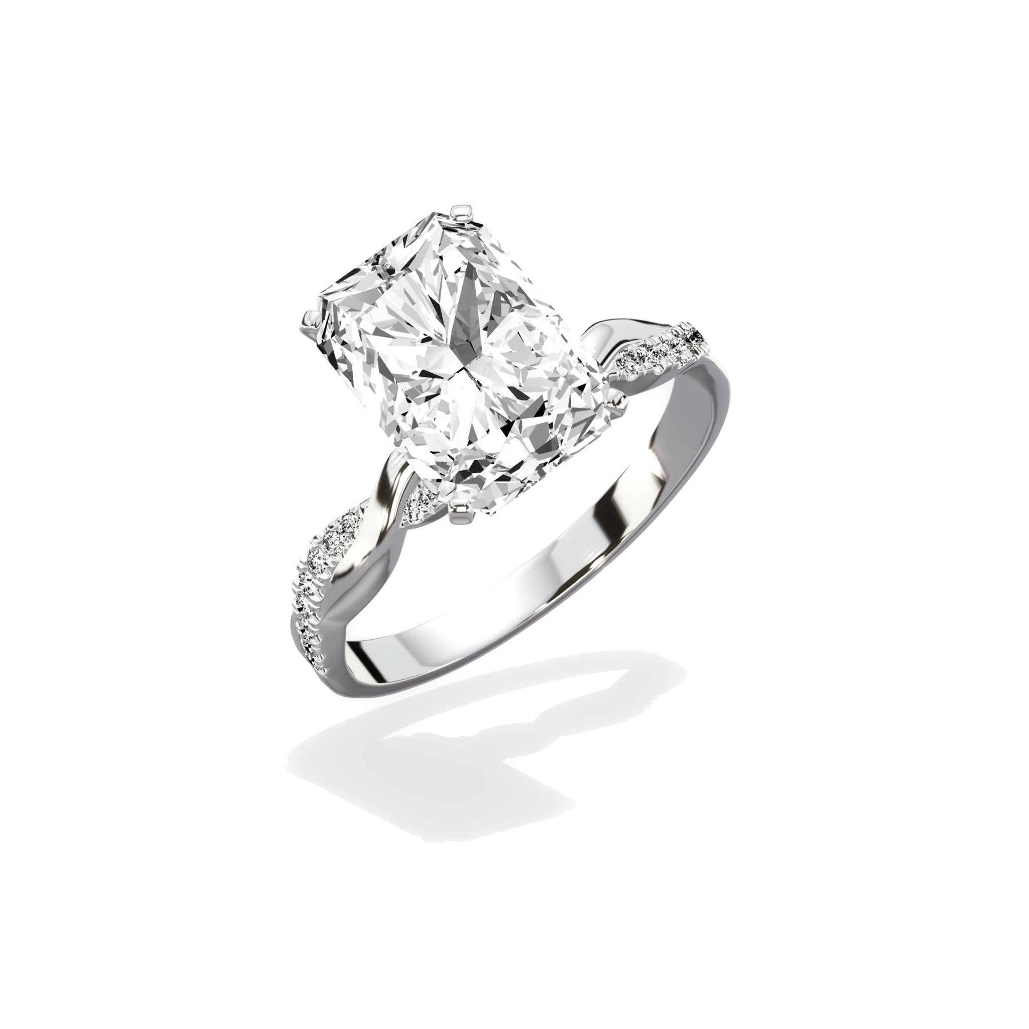 Intertwined Solitaire Engagement Ring - The Better Diamonds