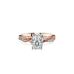 Intertwined Solitaire Engagement Ring - The Better Diamonds