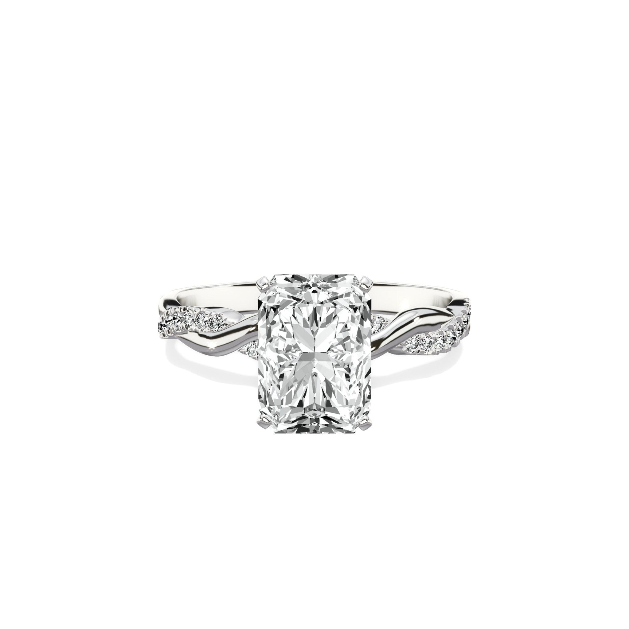 Intertwined Solitaire Engagement Ring - The Better Diamonds