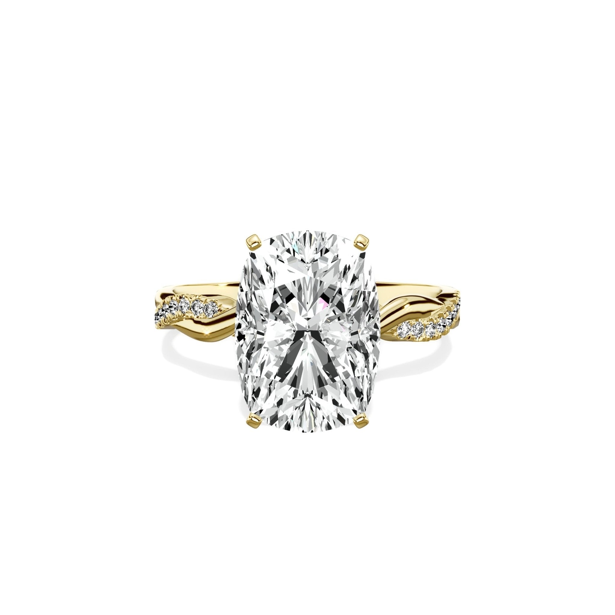 Intertwined Solitaire Engagement Ring - The Better Diamonds