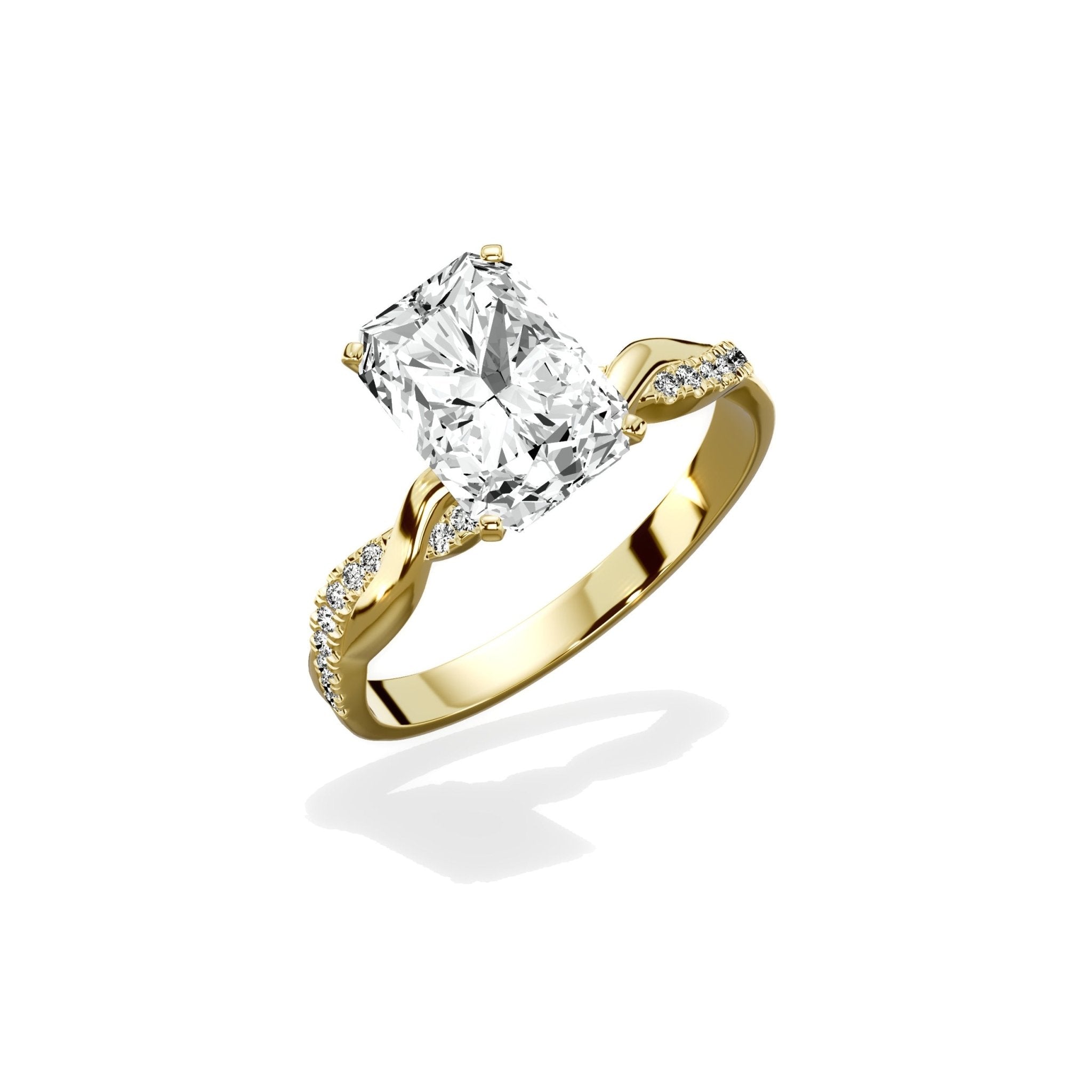 Intertwined Solitaire Engagement Ring - The Better Diamonds