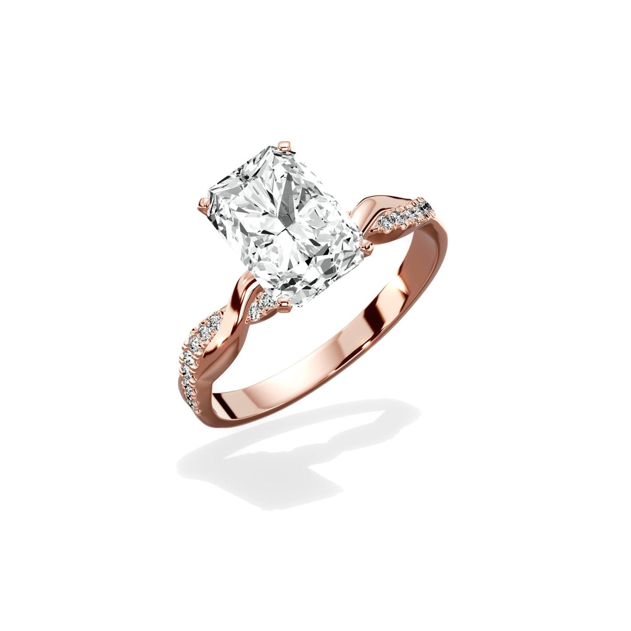 Intertwined Solitaire Engagement Ring - The Better Diamonds