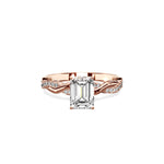 Intertwined Solitaire Engagement Ring - The Better Diamonds