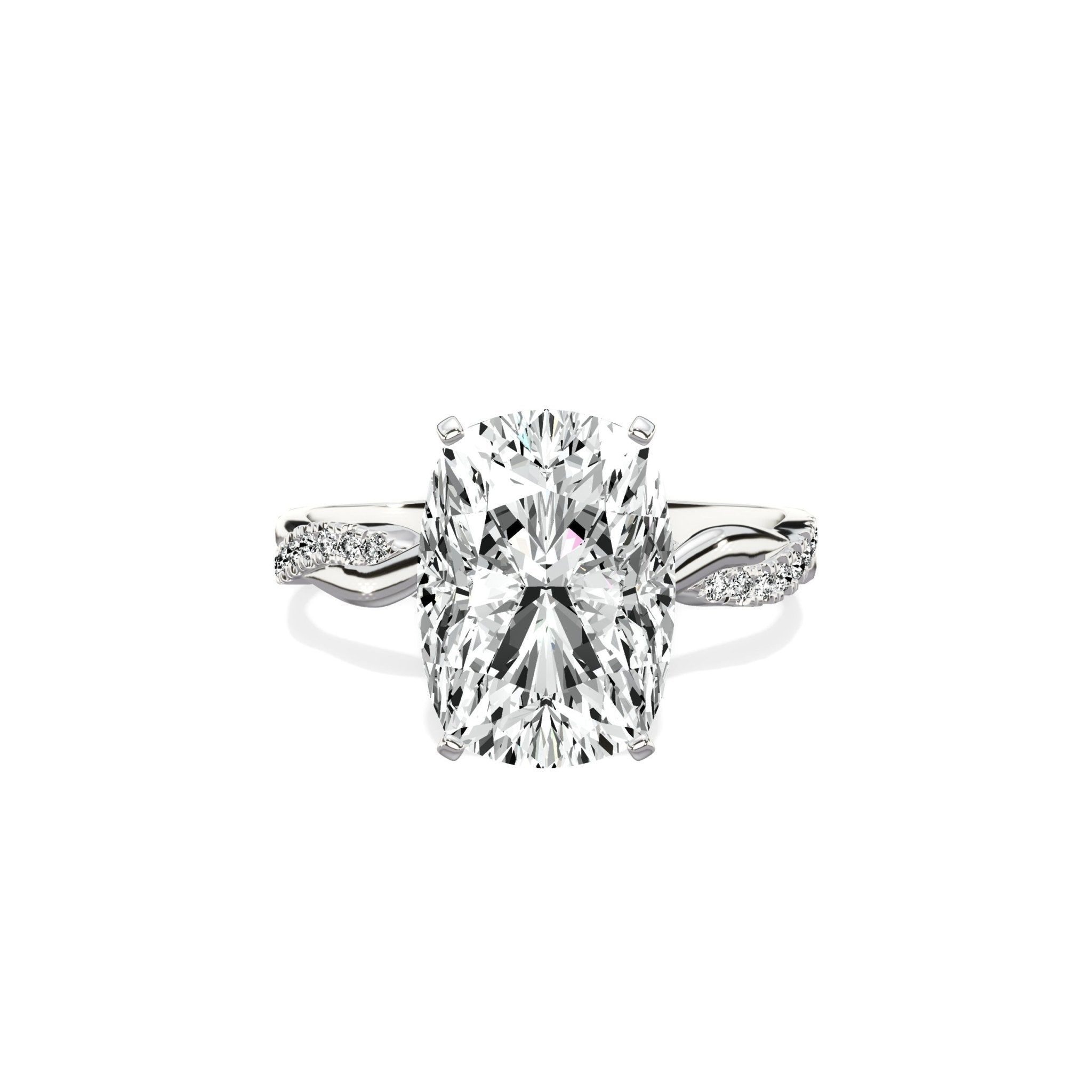 Intertwined Solitaire Engagement Ring - The Better Diamonds