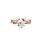 Intertwined Solitaire Engagement Ring - The Better Diamonds