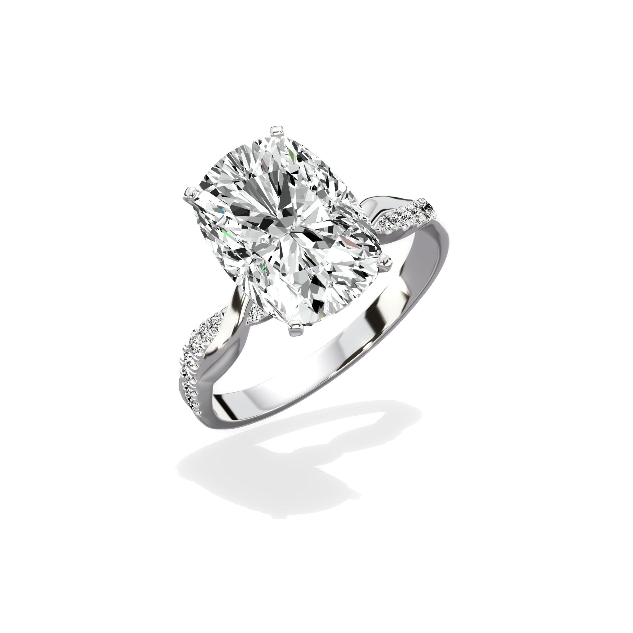 Intertwined Solitaire Engagement Ring - The Better Diamonds