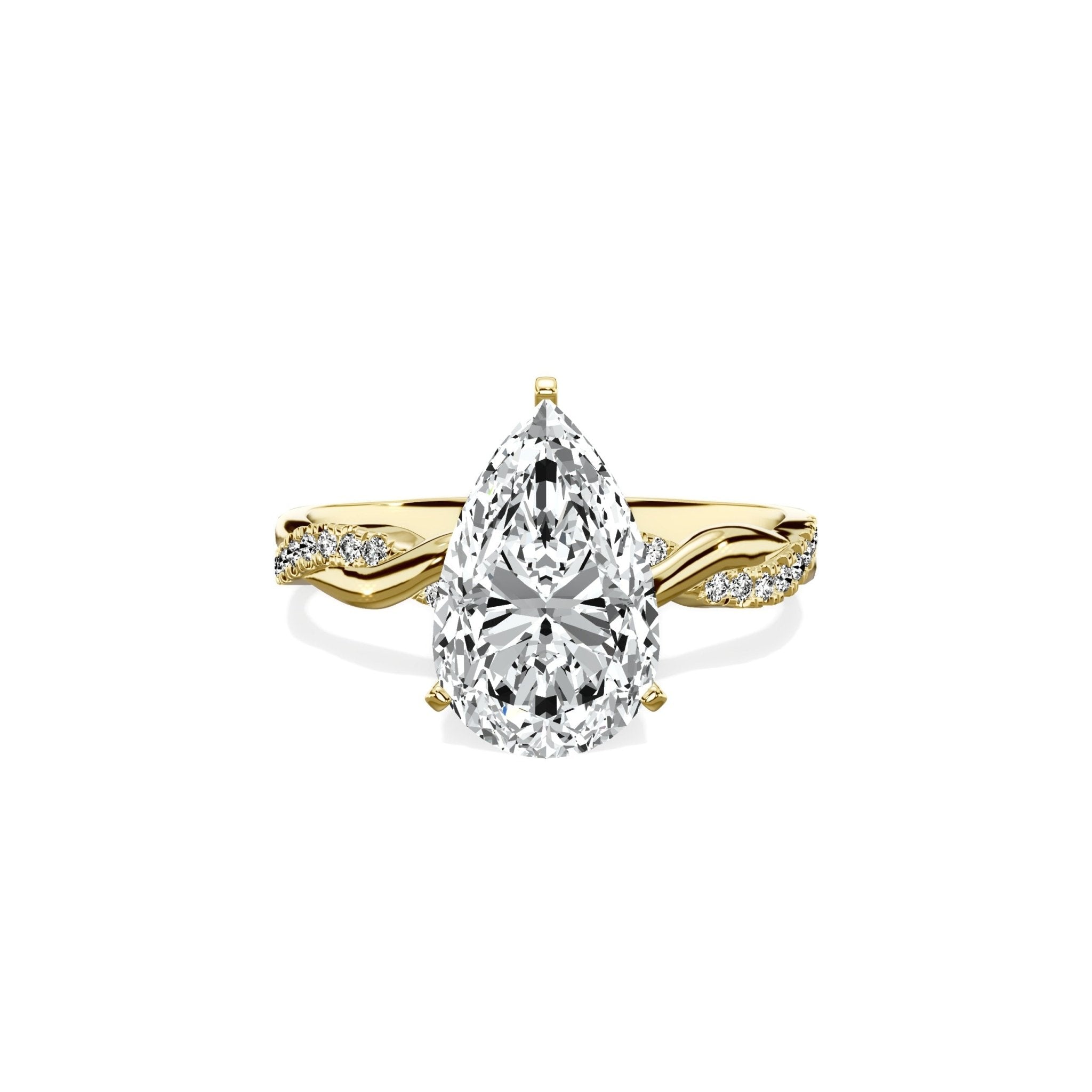 Intertwined Solitaire Engagement Ring - The Better Diamonds