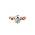 Intertwined Solitaire Engagement Ring - The Better Diamonds